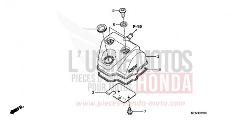 COUVERCLE DE CULASSE CRF450RB de 2011